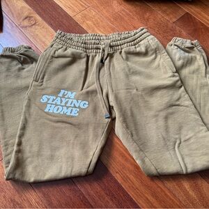 Talentless I’m staying home heavy sweatpants size m